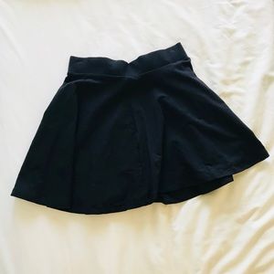 Basic black mini skirt